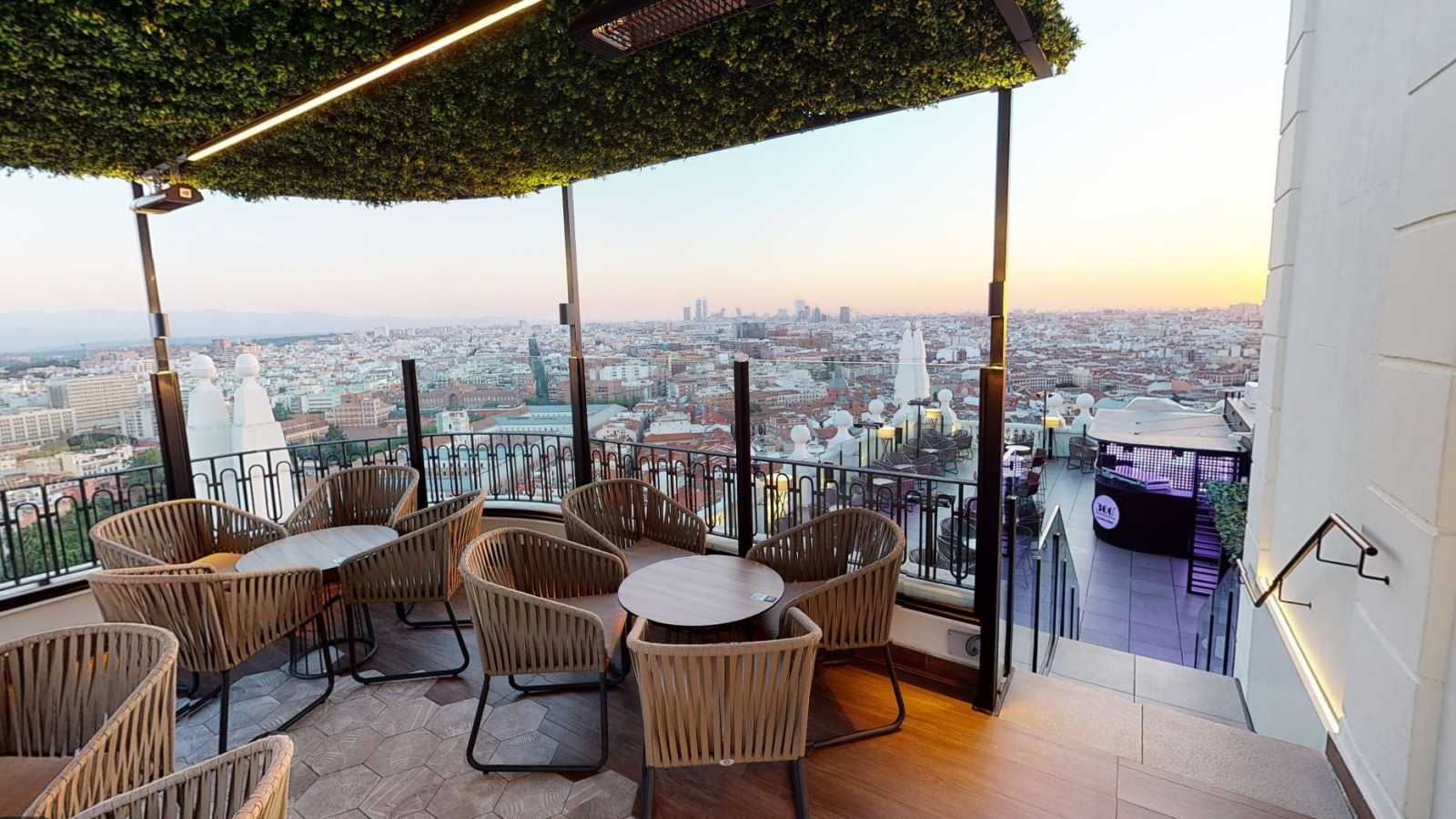 Rooftop 360° Sky Bar - Hotel Riu Plaza en Madrid