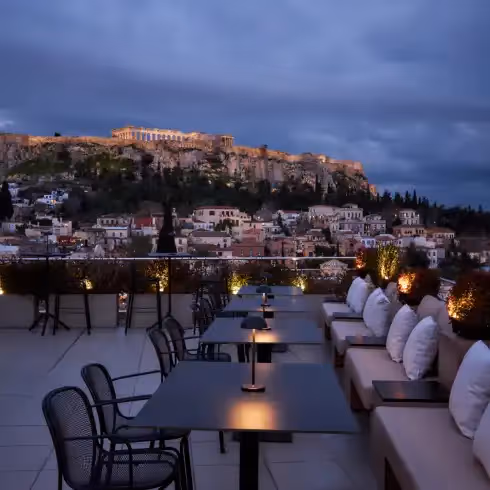 Rooftop Door in Athens Atenas