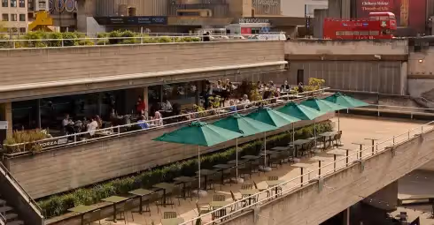 Rooftop Forza Wine National Theatre Londres